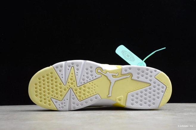 Cheap MAX Air Floral Jordan Yellow Retro 6 543390-800 Dynamic (GS) 0706